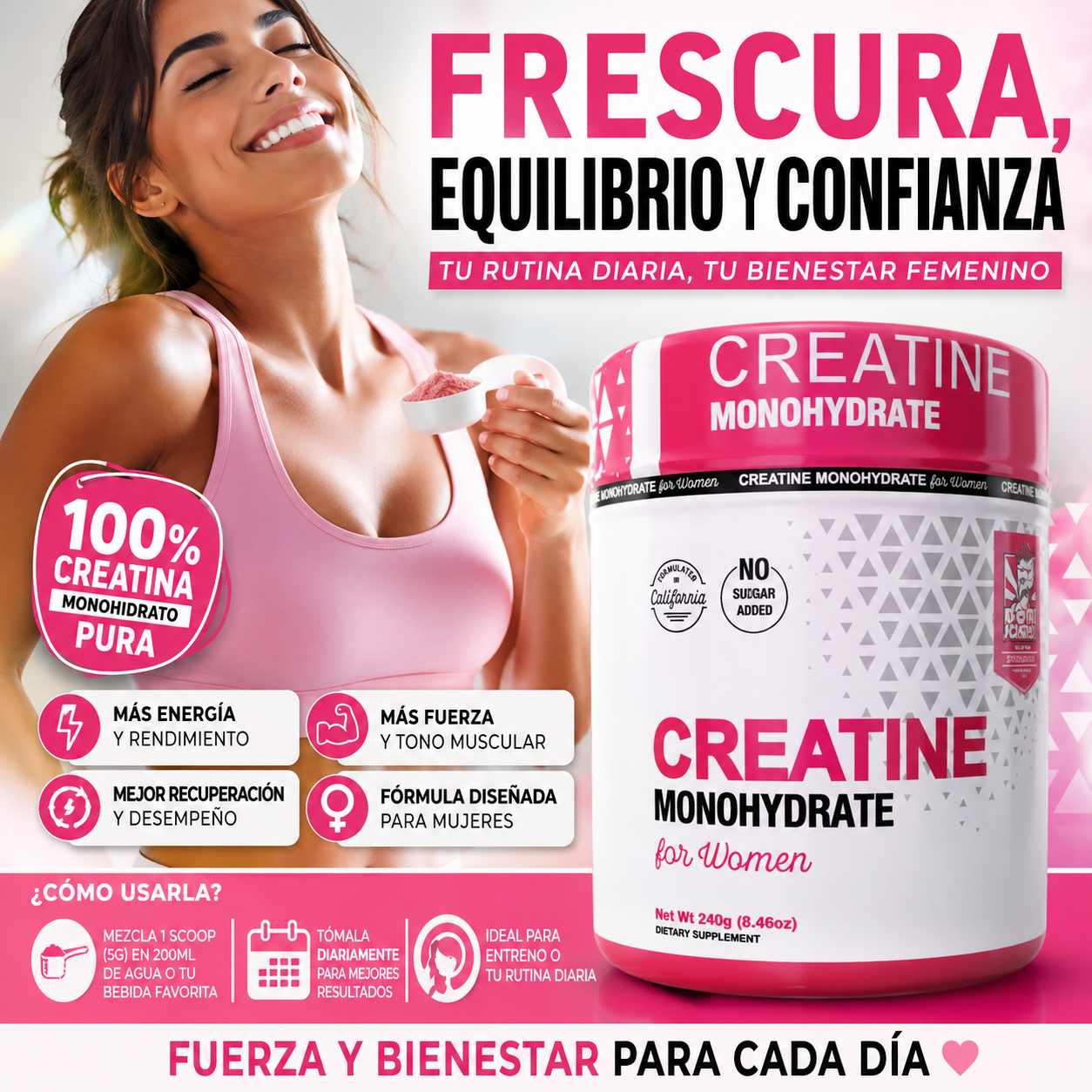 CREATINE MONOHYDRATE FOR WOMEN