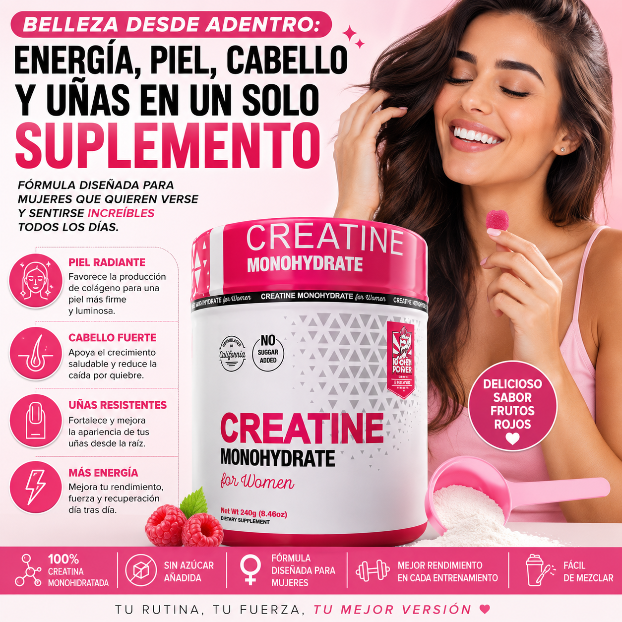 CREATINE MONOHYDRATE FOR WOMEN