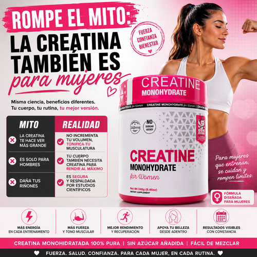 CREATINE MONOHYDRATE FOR WOMEN